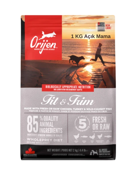 ORJN Fit & Trim Tahılsız Yetişkina Açık Köpek Maması 1 Kg ürün görseli 1