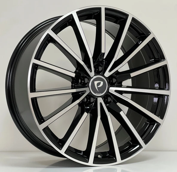 7.5X17 BK-5246 5X112 ET42 66.45 BLACK MACHINED XL ürün görseli 1