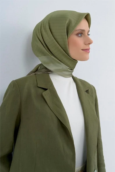 9526 ARMİNE SAF İPEK EŞARP - Resim 10