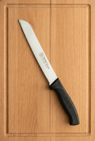 Ekmek Kesme Bıçağı Lazer Bilemeli Tırtıklı Vakfıkebir Ekmeği Dilimleme Bıçak 39 Cm Sürmene Sürbisa 61201 ürün görseli 1
