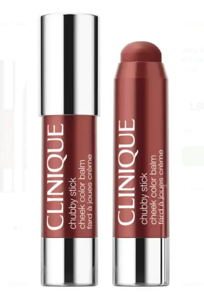 Clinique Chubby Stick Cheek Color Balm Krem Allık 01 Amp'd Up Apple ürün görseli 1