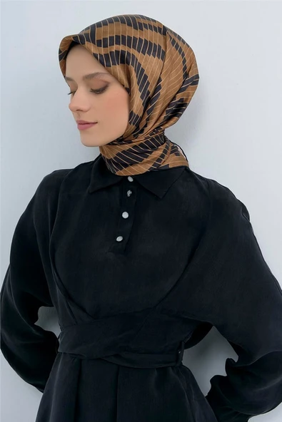 9525 ARMİNE SAF İPEK EŞARP - Resim 3