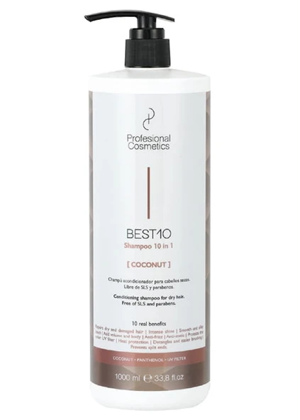 Profesional Cosmetics Best10 Coconut Shampoo 1000ml ürün görseli 1