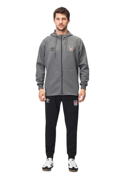 BEŞİKTAŞ ORİJİNAL LİSANSLI UMBRO KAPÜŞONLU FERMUARLI SWEATSHİRT ürün görseli 1