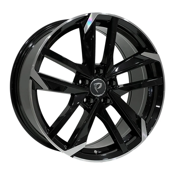 7X16 BK-5788 5X108 ET35 65.1 BLACK MACHINED XL ürün görseli 1