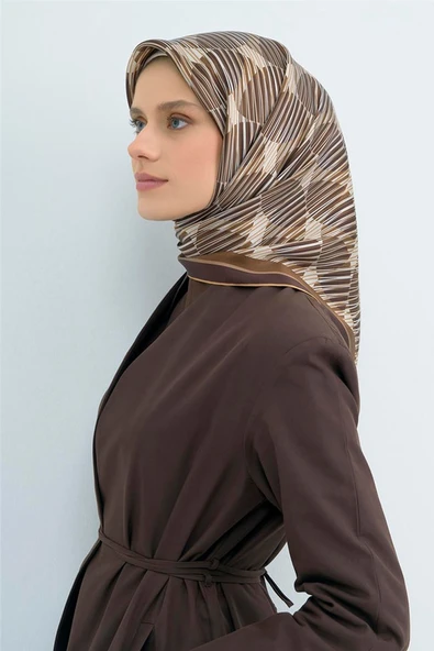 9533 ARMİNE SAF İPEK EŞARP - Resim 4