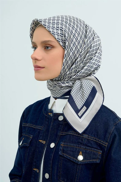 9502 AEMİNE SAF İPEK EŞARP - Resim 10