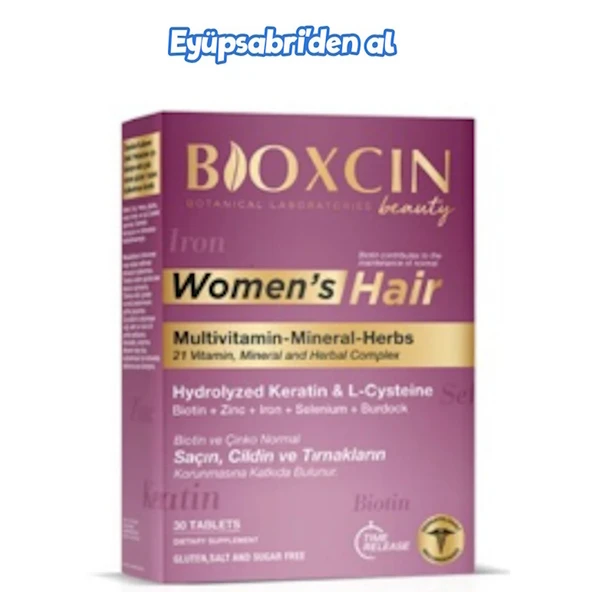 Bioxcin Women's Hair 30 Tablet ürün görseli 1