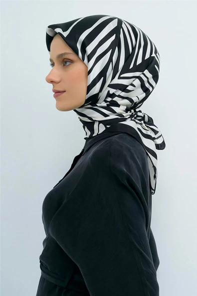 9550 ARMİNE SAF İPEK EŞARP - Resim 5