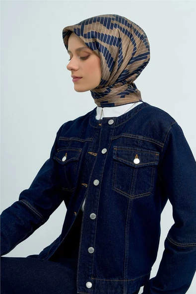 9525 ARMİNE SAF İPEK EŞARP - Resim 7