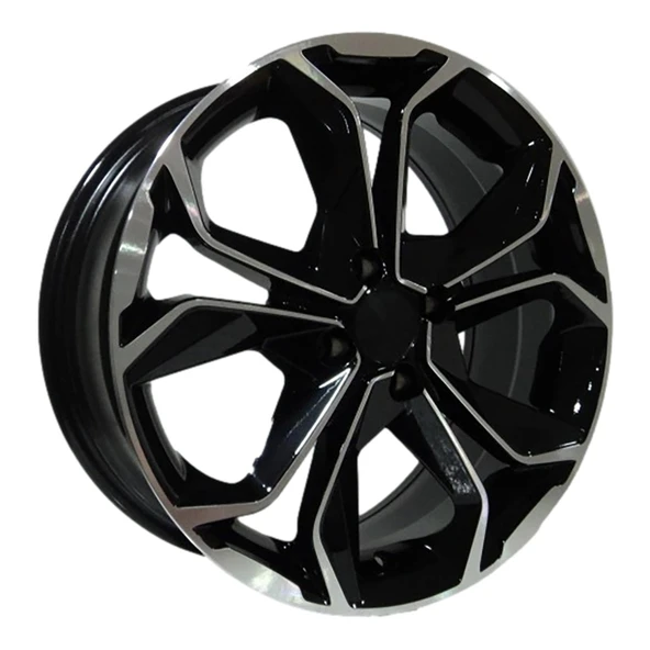 6.5X16 DY-176 5X114.3 ET40 66.1 BLACK MACHINED XL ürün görseli 1