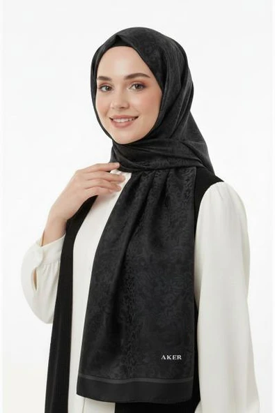 8956210 AKER ÇİÇEK JAKAR ŞAL - Resim 2