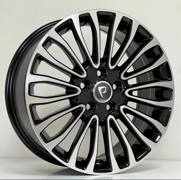 7X17 BKY-1158 5X108 ET50 63.4 BLACK MACHINED XL ürün görseli 1