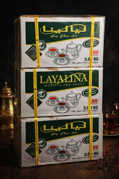 LAYALİNA TEA PREMİUM SAF SEYLAN SİYAH ÇAY 5 KG ürün görseli 1