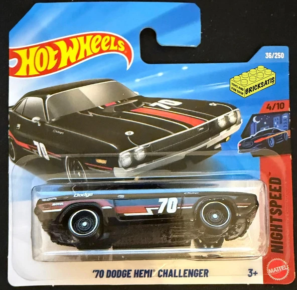 Hot Wheels Tekli Arabalar '70 Dodge Hemi Challenger JJK79 (Nightspeed) ürün görseli 1