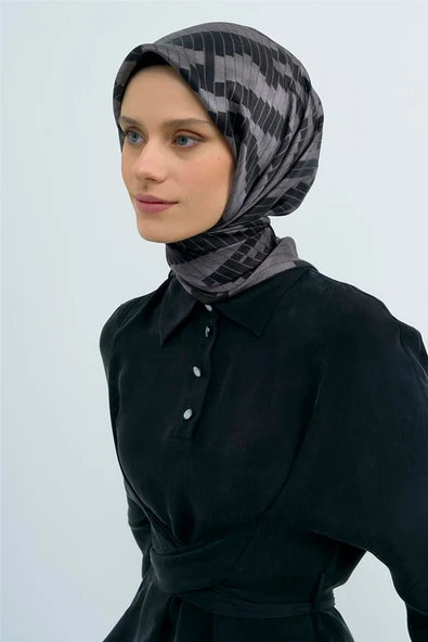 9525 ARMİNE SAF İPEK EŞARP - Resim 4