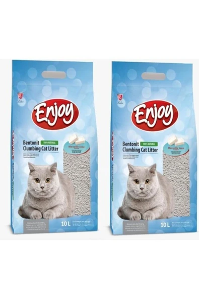 Enjoy Kedi Kumu Marsilya Sabun Ince Tane 10 Lt X 2 Adet ürün görseli 1