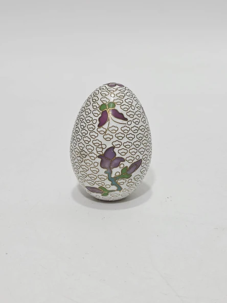 Cloisonne Mineli Dekoratif Yumurta 6,5cm - Resim 2