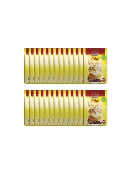 Friskies Sığır Etli Yaş Kedi Maması 26X85gr ürün görseli 1