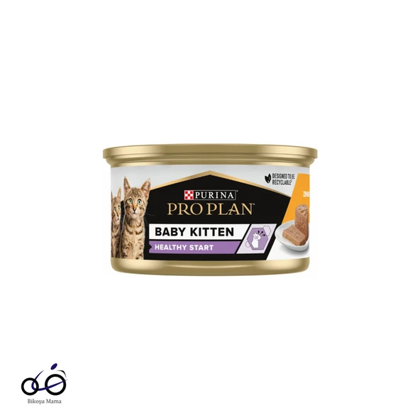 Pro Plan Baby Kitten Tavuklu Yeni Doğan Yavru ve Anne Kedi Konservesi 12X85gr ürün görseli 1