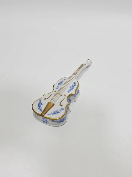 Limoges Gitar Desenli Porselen Saklama Kutusu 20x7x3cm ürün görseli 1