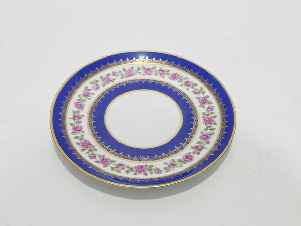 Bavaria Çiçek Desenli Porselen Tabak 19,5cm (DEFORMELİ) ürün görseli 1