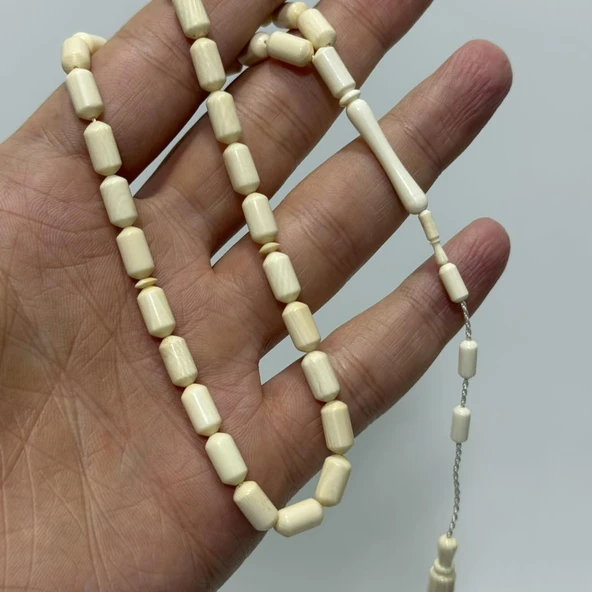 Kesme Fildişi Tesbih 12,60 Gram - Koleksiyonluk Fil Dişi Tespih (F032) ürün görseli 1