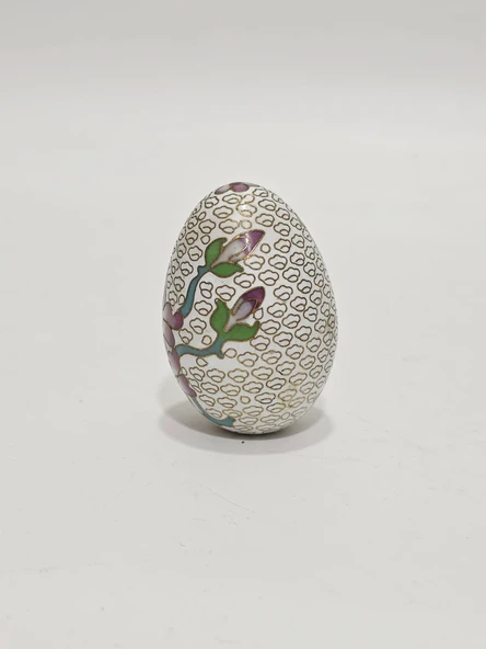 Cloisonne Mineli Dekoratif Yumurta 6,5cm - Resim 4
