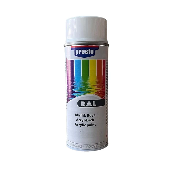 Ral 9005 Parlak Siyah Presto Akrilik Sprey Boya 400 ml ürün görseli 1