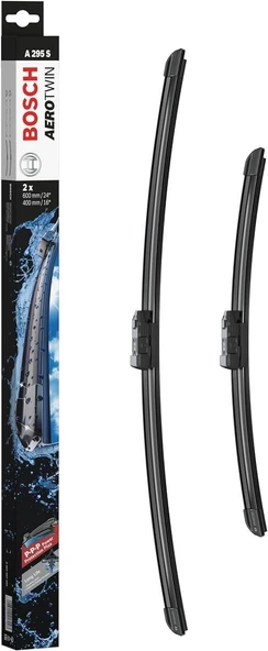 SİLECEK SÜPÜRGESİ 600/400 MM AEROTWIN (A295S) CITROEN C4-FIAT DOBLO-VW POLO V-SEAT IBIZA VI 600/400 MM ürün görseli 1