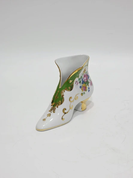 Minyatür Desen Porselen Kadın Ayakkabı Biblo 15x10x6cm (Model 1) ürün görseli 1