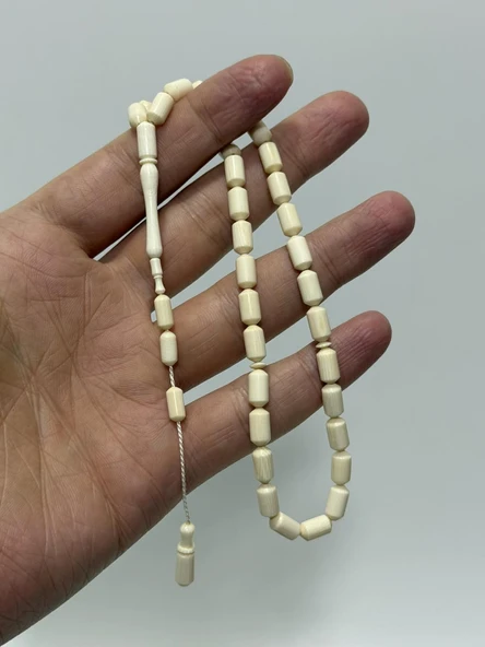 Kesme Fildişi Tesbih 11,40 Gram - Koleksiyonluk Fil Dişi Tespih (F034) ürün görseli 1