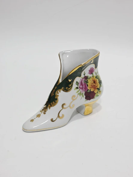 Minyatür Desen Porselen Kadın Ayakkabı Biblo 15x10x6cm (Model 2) ürün görseli 1