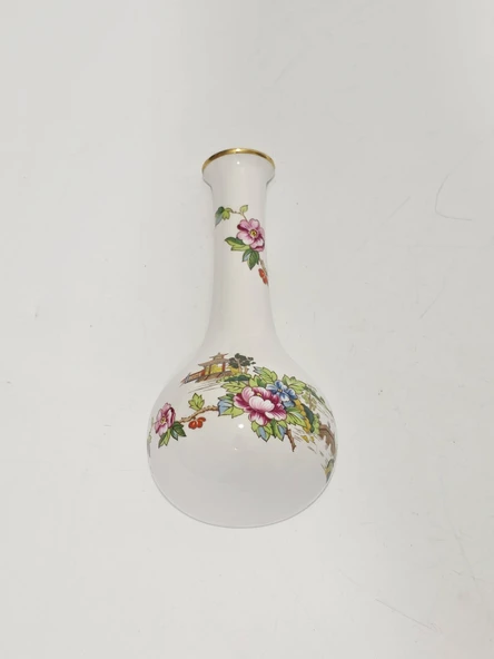 Crown Staffordshire Pagoda Desenli Porselen Duvar Vazosu 15,5x7x4cm ürün görseli 1