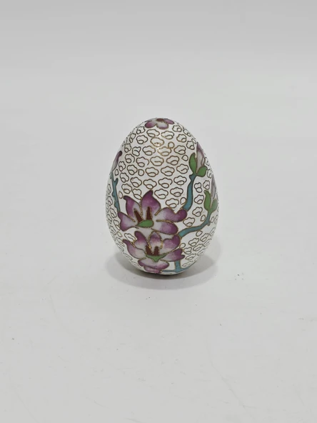 Cloisonne Mineli Dekoratif Yumurta 6,5cm ürün görseli 1