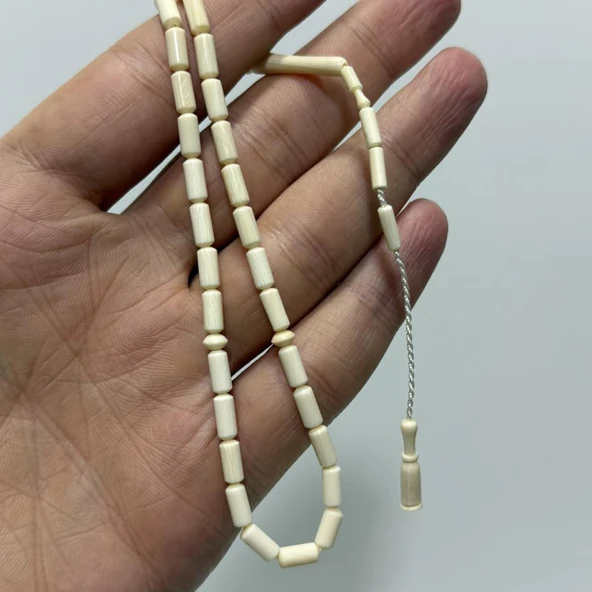 Kesme Fildişi Tesbih 5,60 Gram - Koleksiyonluk Fil Dişi Tespih (F031) ürün görseli 1