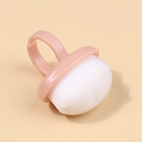Mini Yüzük Tırnak Toz Temizleme Fırçası Pembe 1 Adet ürün görseli 1