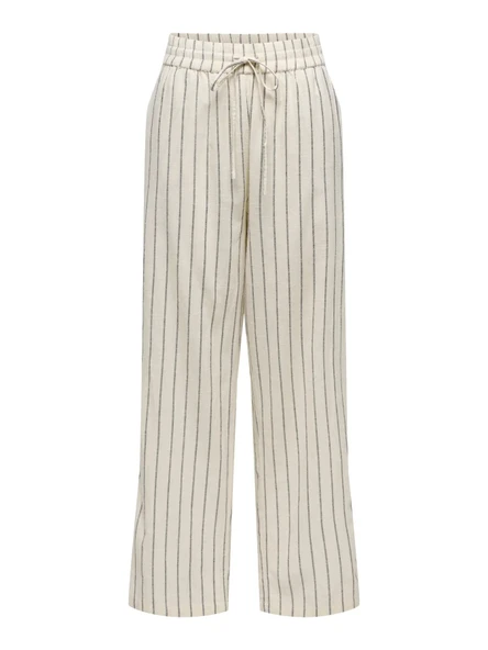 15372619 ONLTIZANA STRIPE LOOSE PANTS WVN NOOS - Resim 5