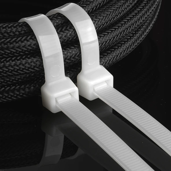 Kablo Bağı 7.5x370mm (Beyaz) (100 Adet) - Resim 3