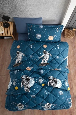 CLASY TEK KİŞİLİK DESENLİ YORGAN GALAXY ürün görseli 1
