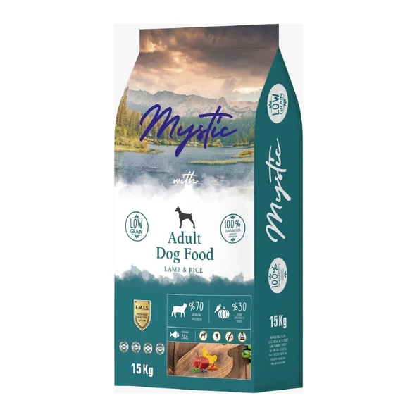 Mystic Az Tahıllı Kuzu Etli Büyük Irk Yetişkin Köpek Maması 15 KG ürün görseli 1