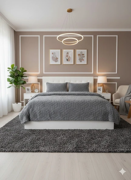 COMFORT YORGAN SETİ ÇİFT KİŞİLİK LISSOME GRİ ürün görseli 1