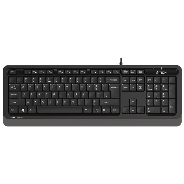 A4TECH A4 Tech FK10 USB Kablolu Q Multimedia Klavye Siyah Gri ürün görseli 1