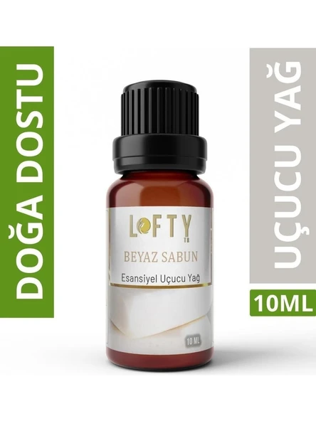 Lofty Beyaz Sabun Uçucu Yağ Buhurdanlık Esansı Konsantre Oda Kokusu Uçucu Esans Buhur Yağı 10 ml ürün görseli 1