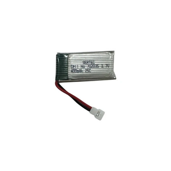 Sertec / 702035 / 3.7V 400MAH 25C Beyaz Soket ürün görseli 1