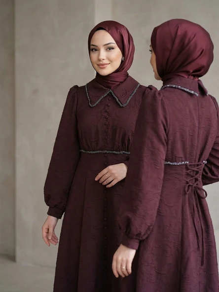 5190 HENNİN ABİYE ELBİSE - Resim 5