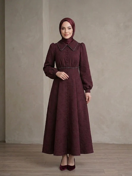 5190 HENNİN ABİYE ELBİSE - Resim 4