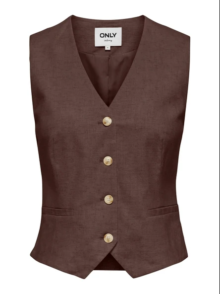 15374221 ONLSIESTA S/L LINEN BL VEST TLR ürün görseli 1