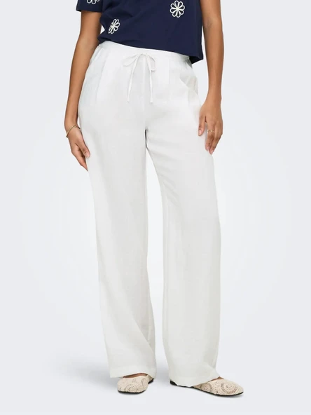 15370273 ONLITA MW LINEN LOOK WIDE PANT TLR ürün görseli 1