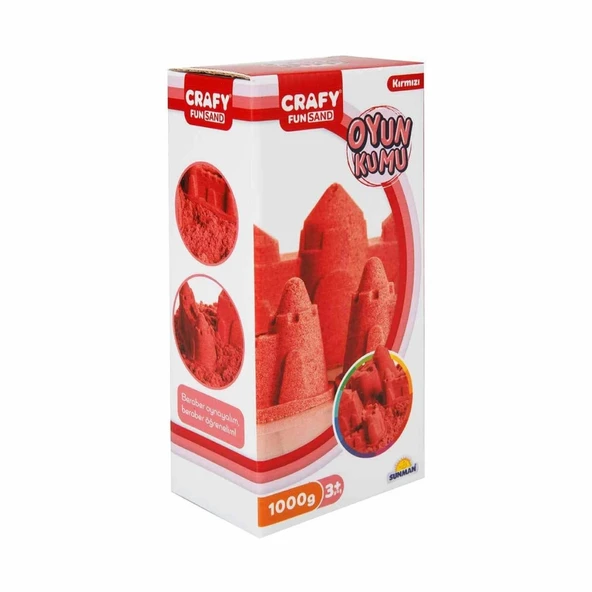 Fun Dough Kinetik Kum 1000 g Kırmızı ürün görseli 1